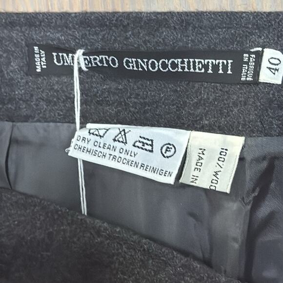 Vintage NWT Umberto Ginocchietti Women's Dark Charcoal Maxi Skirt - Picture 5 of 7